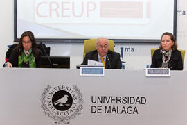 Primera sesión del X Pleno del Consejo Universitario Iberoamericano (CUIB) en la Universidad de Málaga. Rectorado. Marzo de 2012