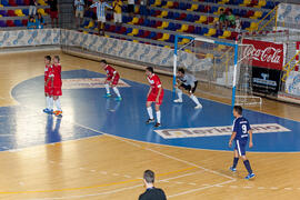 Partido clasificatorio entre Club Deportivo UMA Antequera y Universidad de Géneve de Suiza. IX Campeonato de Europa Universitario de Fútbol Sala. Antequera. Julio de 2013
