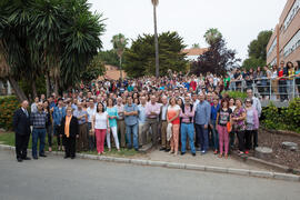 Foto de grupo. Facultad de Ciencias Económicas y Empresariales. Campus de El Ejido. Mayo de 2015