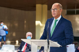 Discurso de José Pablo Lara. Homenaje a los sanitarios en la Facultad de Medicina de la Universidad de Málaga. Campus de Teatinos. Octubre de 2021