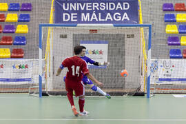 Partido Irán contra Bielorrusia. 14º Campeonato del Mundo Universitario de Fútbol Sala 2014 (FUTSAL). Antequera. Julio de 2014
