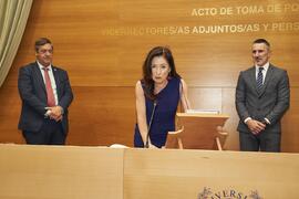 Toma de posesión de Beatriz Lacomba Arias como nueva Vicerrectora Adjunta para el Acceso y Admisión de Estudiantes de la Universidad de Málaga. Edificio del Rectorado. Abril de 2024
