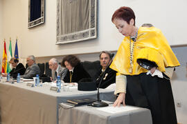 Isabel Jiménez Lucena toma posesión como nueva Delegada del Rector para la Igualdad y la Acción Social de la Universidad de Málaga. Paraninfo.  Enero de 2016