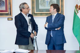 Toma de posesión de Juan José Hinojosa como Decano de la Facultad de Derecho. Facultad de Derecho.  Junio de 2016