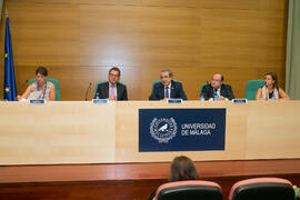 Mesa presidencial. Inauguración del XXVI Encuentro Anual de la Asociación Von Humboldt de España. Edificio del Rectorado. Septiembre de 2017