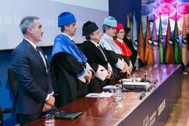 Mesa presidencial. Investidura de nuevos doctores por la Universidad de Málaga. Paraninfo. Enero de 2019