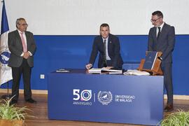 Toma de posesión de Juan Antonio Guadix Domínguez como profesor titular del Área de Zoología de la Universidad de Málaga. Toma de posesión de nuevos catedráticos y profesores titulares de la Universidad de Málaga. Paraninfo. Noviembre de 2023