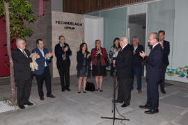 Inauguración de la plaza Pintor Eugenio Chicano. Málaga. Noviembre de 2016