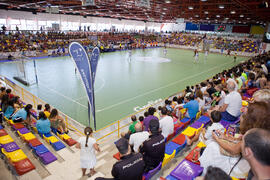 Partido España contra Eslovaquia. 14º Campeonato del Mundo Universitario de Fútbol Sala 2014 (FUTSAL). Antequera. Julio de 2014