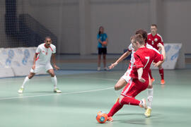 Partido Omán contra Bielorrusia. 14º Campeonato del Mundo Universitario de Fútbol Sala 2014 (FUTSAL). Antequera. Julio de 2014