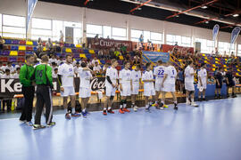 Partido Rusia - España. Categoría masculina. Campeonato del Mundo Universitario de Balonmano. Antequera. Junio de 2016
