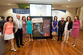 Presentación del logotipo y cartel conmemorativos del 50 Aniversario de la Facultad de Ciencias Económicas y Empresariales. Rectorado. Junio de 2014