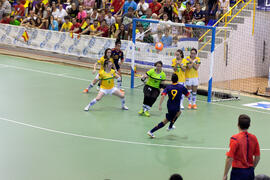 Partido Brasil contra España. 14º Campeonato del Mundo Universitario de Fútbol Sala 2014 (FUTSAL). Antequera. Julio de 2014