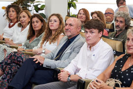 Eugenio José Luque en la presentación de su Retrato de Honor. Facultad de Ciencias Económicas y Empresariales. Junio de 2025