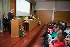 Miguel Porras Fernández en la investidura como Doctor "Honoris Causa" de Edmund Neugebauer por la Facultad de Medicina de la Universidad de Málaga. Edificio del Rectorado. Noviembre de 2016