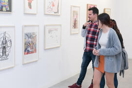 Inauguración de la sala de exposiciones "Espacio Cero" en el Contenedor Cultural. Campus de Teatinos. Abril de 2019