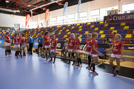 Partido Rusia - Polonia. Categoría femenina. Campeonato del Mundo Universitario de Balonmano. Antequera. Julio de 2016