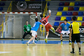 Partido Universidad del Miño - Universidad de Mármara. Categoría masculina. Campeonato Europeo Universitario de Balonmano. Antequera. Julio de 2017