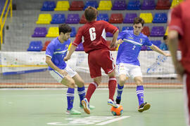 Partido Brasil contra Bielorrusia. 14º Campeonato del Mundo Universitario de Fútbol Sala 2014 (FUTSAL). Antequera. Julio de 2014