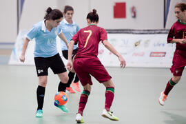 Partido Uruguay contra Portugal. 14º Campeonato del Mundo Universitario de Fútbol Sala 2014 (FUTSAL). Antequera. Julio de 2014
