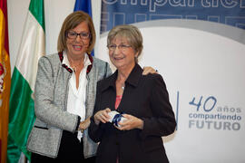 Homenaje a los jubilados y al personal que cumple 25 años de servicio en la Universidad de Málaga. Paraninfo. Octubre de 2012