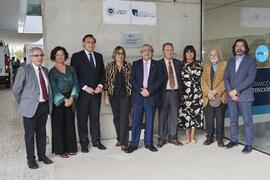 Foto de grupo. Inauguración la nueva Facultad de Psicología y Logopedia de la Universidad de Málaga. Campus de Teatinos. Octubre de 2022
