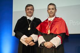 Toma de posesión de Francisco Vila Tierno como nuevo Vicerrector para la Reforma Estatutaria, Relaciones de Empleo y Negociación Colectiva de la Universidad de Málaga. Paraninfo. Marzo de 2024