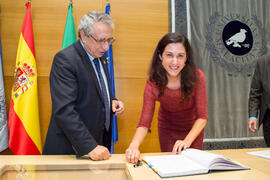 Toma de Posesión de Ana María Díaz Olaya como nueva profesora titular del Departamento de Didáctica de las Lenguas, las Artes y el Deporte de la Universidad de Málaga. Edificio del Rectorado. Febrero de 2018