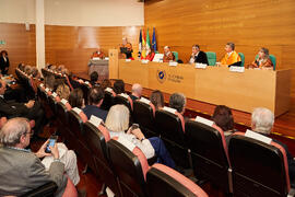 Discurso de Alfonso García Cerezo. Investidura de Aníbal Ollero como Doctor "Honoris Causa" por la Universidad de Málaga. Edificio del Rectorado. Mayo de 2025