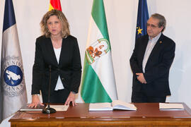 Toma de Posesión de Margarita Pérez Marín como Directora de Secretariado de Servicios e Institutos de Investigación de la Universidad de Málaga. Edificio del Rectorado.  Marzo de 2016