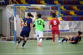 Partido España contra China. 14º Campeonato del Mundo Universitario de Fútbol Sala 2014 (FUTSAL). Antequera. Julio de 2014