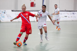 Partido Rusia contra Costa Rica. 14º Campeonato del Mundo Universitario de Fútbol Sala 2014 (FUTSAL). Antequera. Julio de 2014