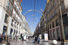 Exposición "La Universidad de Málaga del Siglo XXI". Calle Larios. Enero de 2017