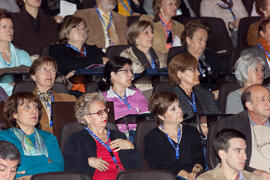 Asistentes al Panel de Expertos. 3º Congreso Internacional de Actividad Físico-Deportiva para Mayores de la Universidad de Málaga. Palacio de Ferias y Congresos de Málaga. Marzo de 2009