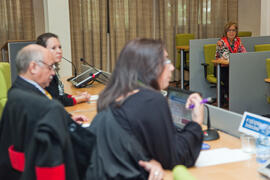 Intervención de María José Romero Aceituno. Primera sesión del X Pleno del Consejo Universitario Iberoamericano (CUIB) en la Universidad de Málaga. Rectorado. Marzo de 2012