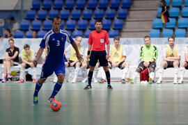 Partido Eslovaquia contra Alemania. 14º Campeonato del Mundo Universitario de Fútbol Sala 2014 (FUTSAL). Antequera. Julio de 2014