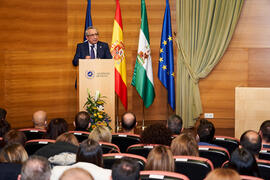 Discurso de José Ángel Narváez. Toma de posesión de nuevos funcionarios y funcionarias de la Universidad de Málaga. Edificio del Rectorado. Diciembre de 2021