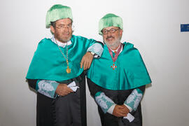 Foto de grupo tras el Acto Conmemorativo de los 40 años de la Universidad de Málaga. Escuela Técnica Superior de Ingeniería Informática. Diciembre de 2012