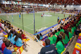 Partido España contra Eslovaquia. 14º Campeonato del Mundo Universitario de Fútbol Sala 2014 (FUTSAL). Antequera. Julio de 2014