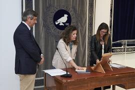 Toma de posesión de Ana Isabel Marín Guerrero como nueva asesora en materia de Calidad Docente de la Universidad de Málaga. Edificio del Rectorado. Abril de 2024