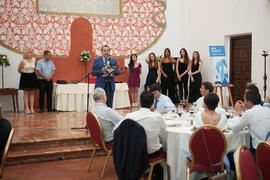 Intervención de José Luis Ruiz Espejo. Cena de gala con motivo del Campeonato del Mundo Universitario de Balonmano. Antequera. Junio de 2016