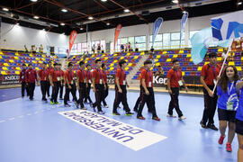 Ceremonia de apertura del Campeonato del Mundo Universitario de Balonmano. Antequera. Junio de 2016