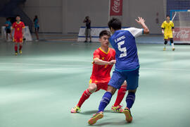 Partido China contra Tailandia. 14º Campeonato del Mundo Universitario de Fútbol Sala 2014 (FUTSAL). Antequera. Julio de 2014
