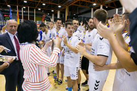 Entrega de medallas. Ceremonia de clausura del Campeonato Europeo Universitario de Balonmano. Antequera. Julio de 2017