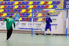 Partido Irán contra Bielorrusia. 14º Campeonato del Mundo Universitario de Fútbol Sala 2014 (FUTSAL). Antequera. Julio de 2014