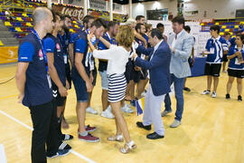 Entrega de medallas. Ceremonia de clausura del Campeonato Europeo Universitario de Balonmano. Antequera. Julio de 2017