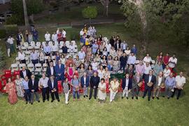 Foto de grupo. Homenaje al personal jubilado de la Facultad de Ciencias Económicas y Empresariales. Campus de El Ejido. Septiembre de 2022