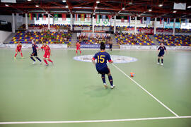 Partido España contra China. 14º Campeonato del Mundo Universitario de Fútbol Sala 2014 (FUTSAL). Antequera. Julio de 2014