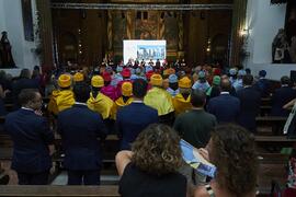 Apertura del Curso Académico 2022/2023 de la Universidad de Sevilla y entrega de su medalla de oro a la Universidad de Málaga. Iglesia de la Anunciación, Sevilla. Septiembre de 2022