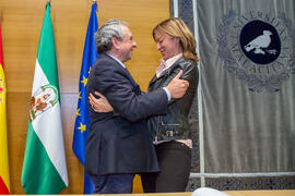 Toma de Posesión de María Jesús Martínez Silvente como nueva profesora titular del Departamento de Historia del Arte de la Universidad de Málaga. Edificio del Rectorado. Febrero de 2018